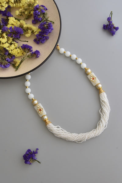Veda White Pearl Necklace