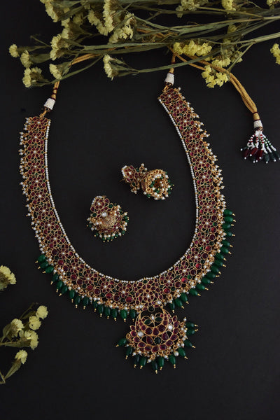 Karishma Multicolour Kundan Necklace Set