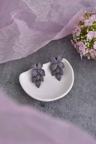 Florence Purple Zirconia Dangler Earrings
