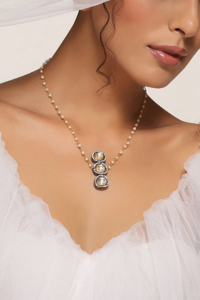Lisa Grey Kundan Pendant Necklace