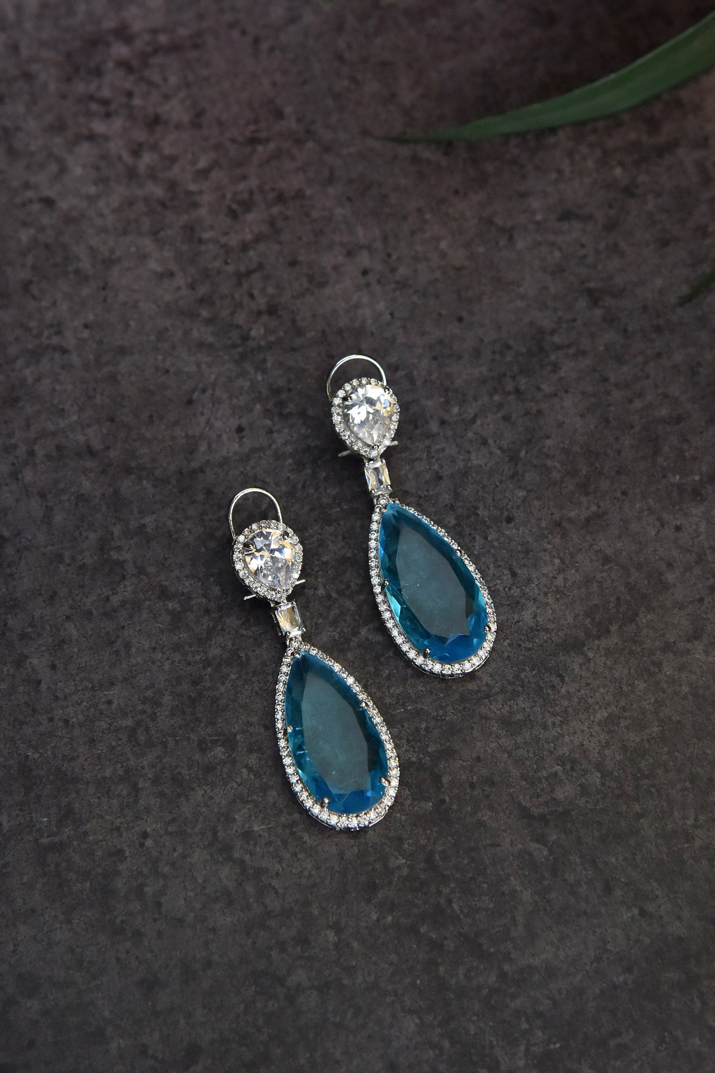 Astor Sapphire Crystal Zirconia Dangler Earrings