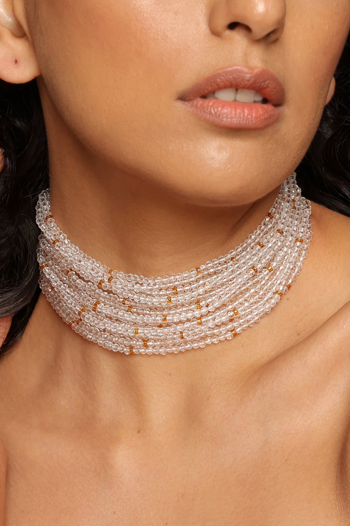 Aysha White Choker Necklace